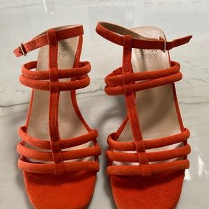 Naturalizer orange suede sandal